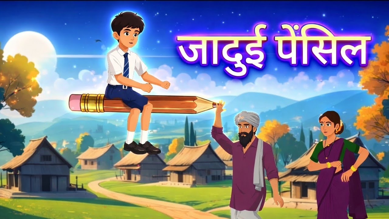 जादुई पेंसिल | Jadui Pencil | Moral Series | Magical Story | Hindi Kahaniya | Tv Cartoon