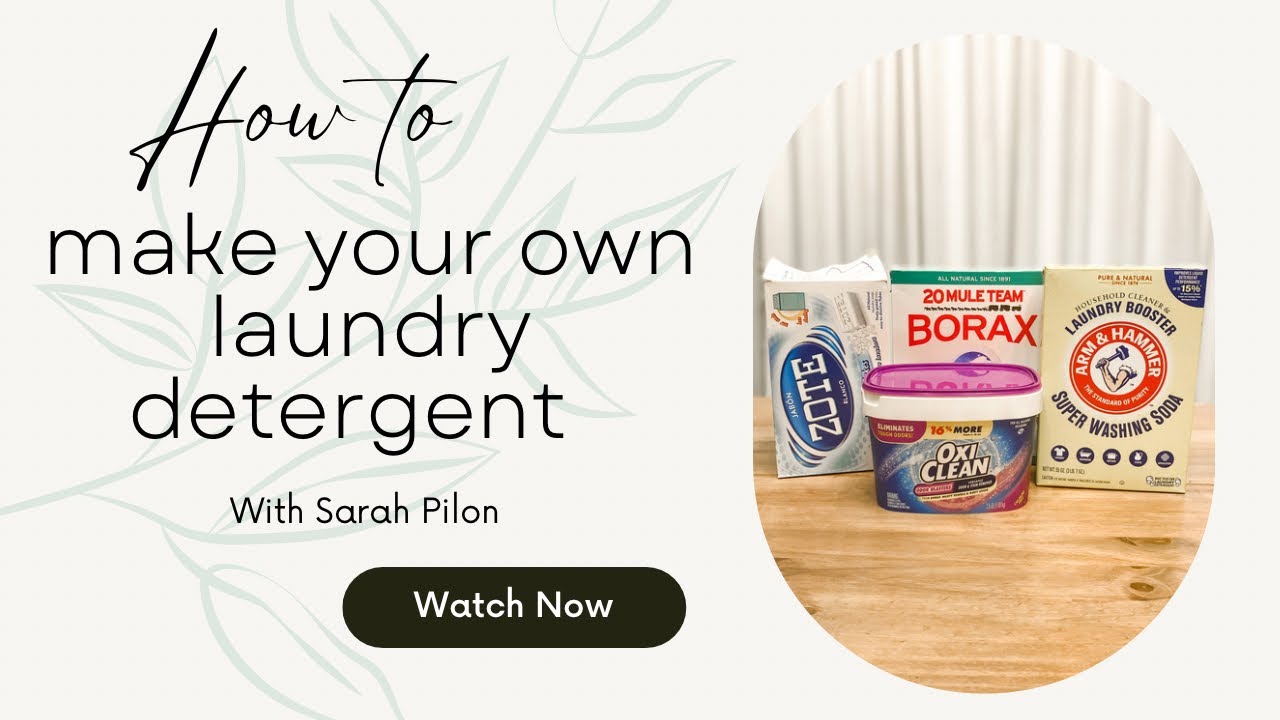 How to Make Homemade Laundry Detergent YouTube