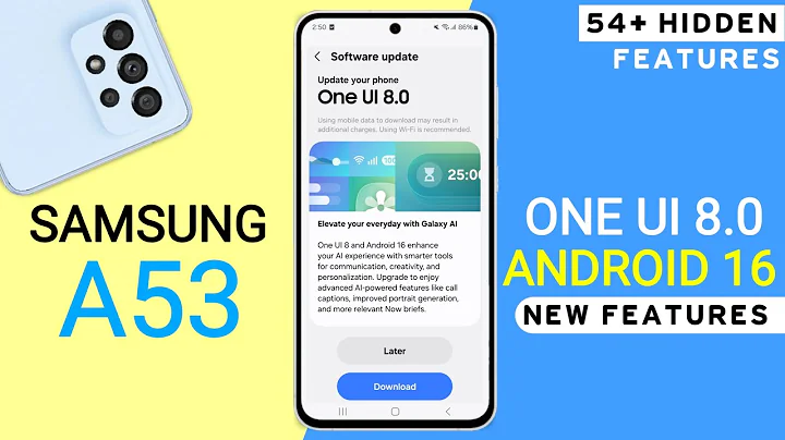 Samsung A53 One Ui 8.0 Android 16 Official Update | 25+ Hidden Features | A53 New Update