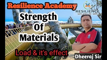 Resilience Academy I Strength of Materials(Lecture -02)I SOM by Dheeraj Sir I Mechanical Engineering