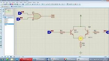 OR Gate with Proteus Professional (Key and transistor)