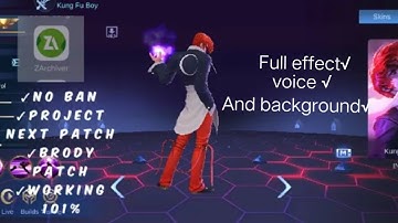 Script Chou KOF skin full effect voice and background😎😱