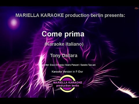 Tony Dallara   come prima (Karaoke Version)