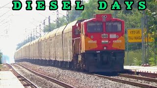 ⛽ DIESEL Domination - Twin WDG6G + WDG4G + WDG6G + WDP4D + WDG4 with Double Decker Freight #trains