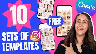 10 Irresistible FREE Sets of Canva TEMPLATES for INSTAGRAM 🌟