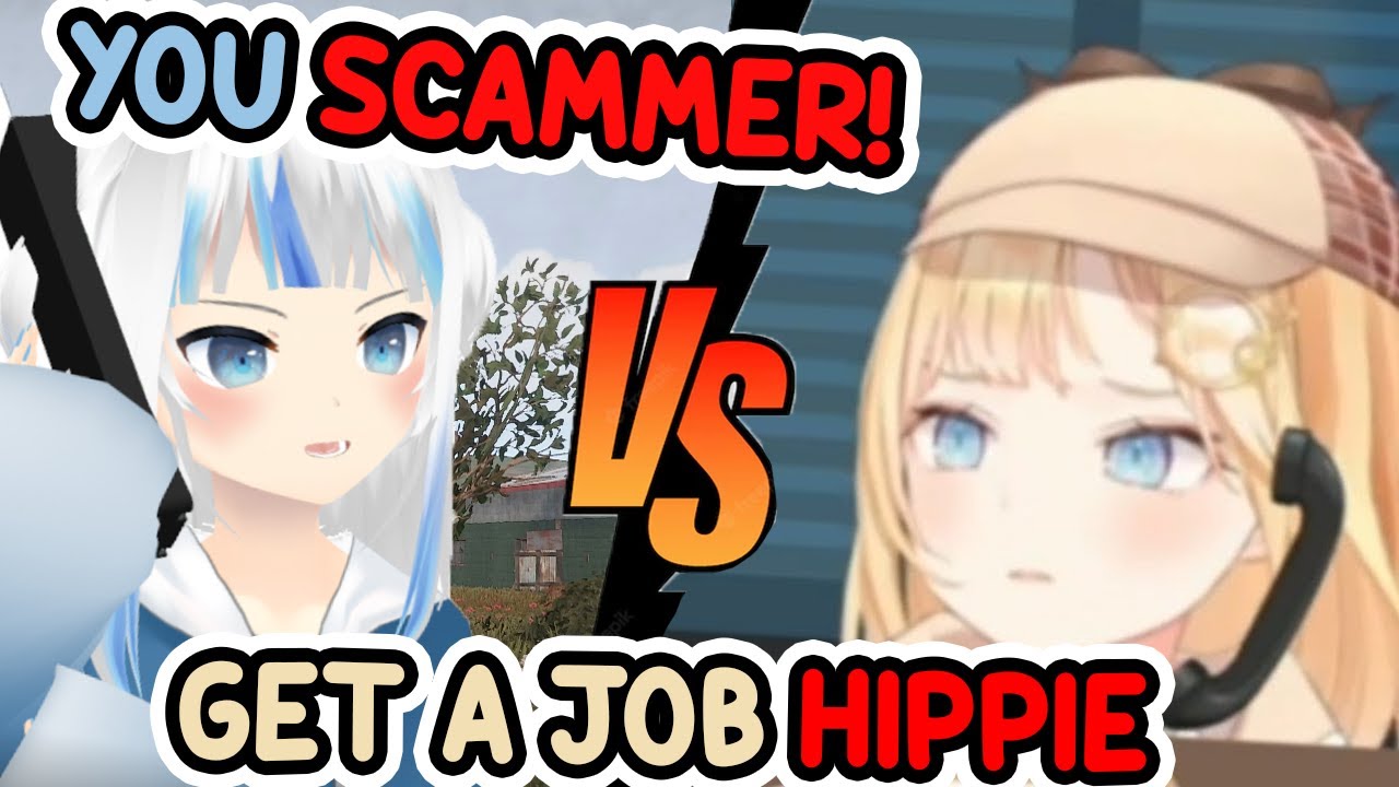 Вот что произошло, когда два телефонных шутника позвонили друг другу.. 【Гаур Гура / Амелия Уотсон】