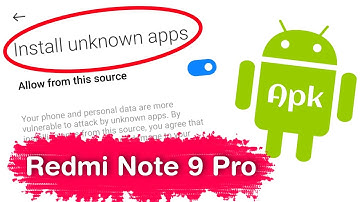 How to Allow Unknown Sources in Redmi Note 9 Pro | Redmi Note 9 Pro Unknown Sources Setting