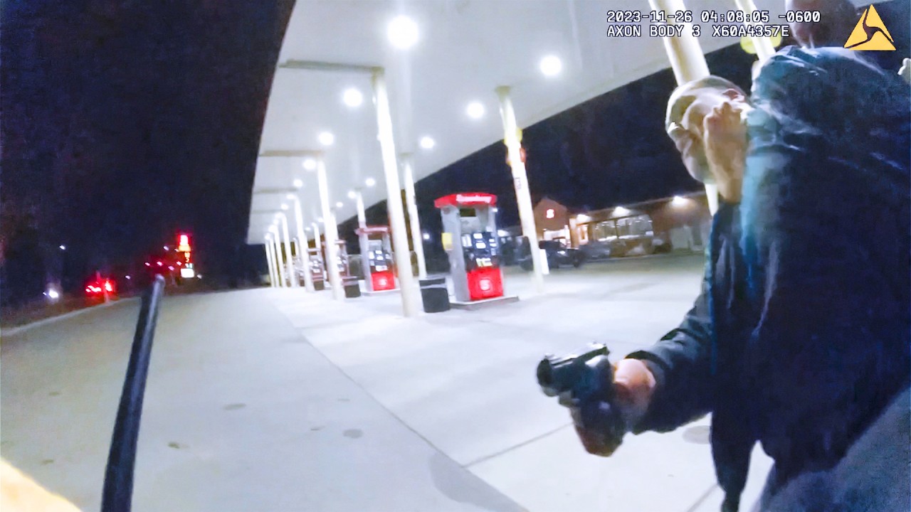 Cop Shot 4 Times During Gas Station Struggle