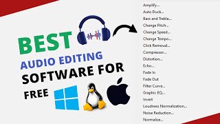 Best Audio Editing Software for Windows 10, Mac Os and Linux (free)