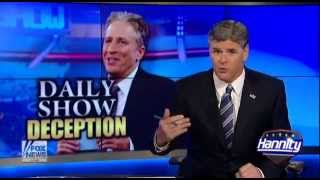 Sean Hannity Is Very Cross with Jon Stewart