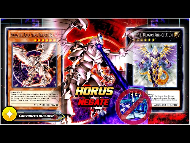 FASTEST WAY HORUS WITH HIERATIC / NEGATE ANY SPELL CARDS! [Duel