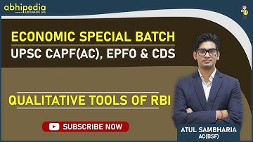 Live @ 11: 45 Pm | Economics  for CAPF(AC) and EPFO | by Atul Sambharia