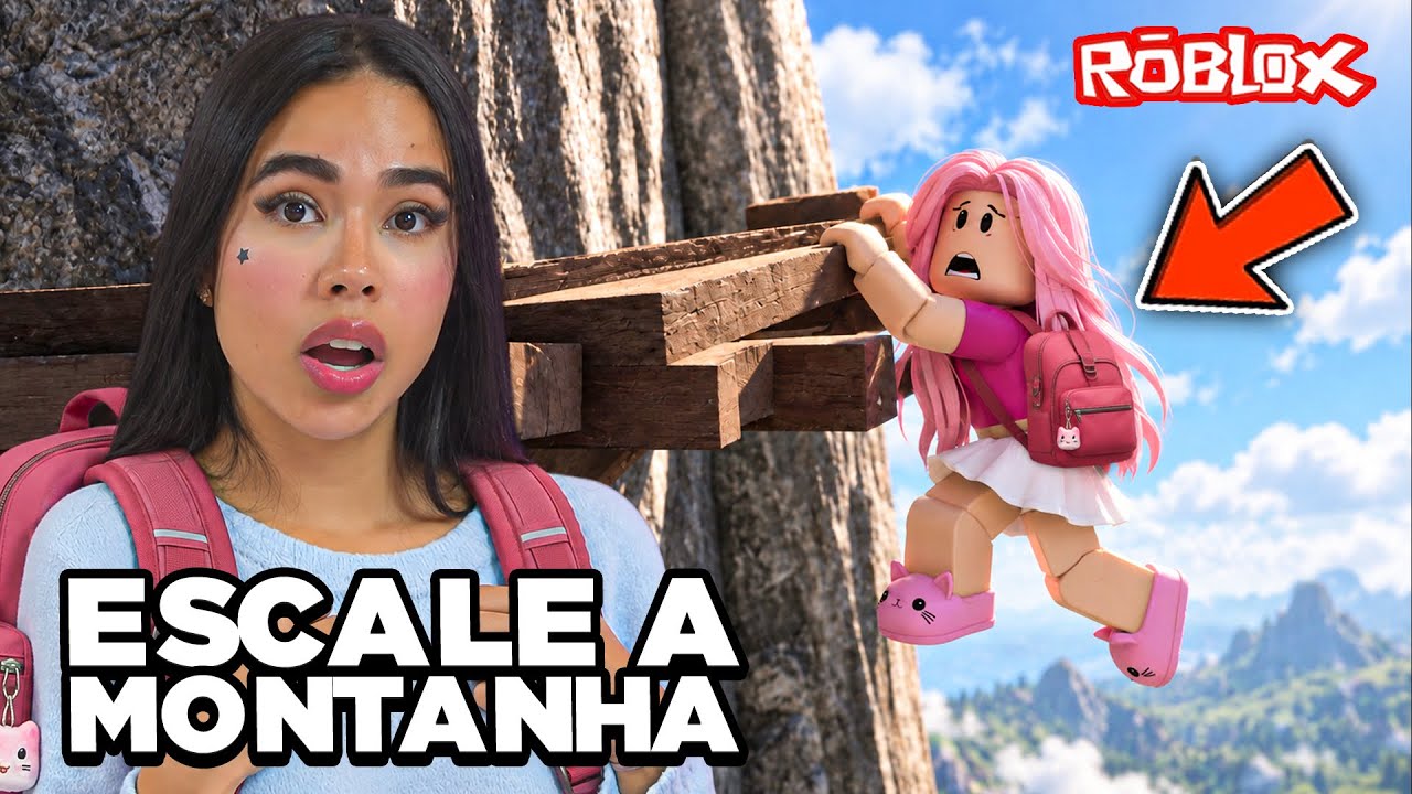 A MISSÃO É SOBREVIVER ESCALANDO A MONTANHA NO ROBLOX
