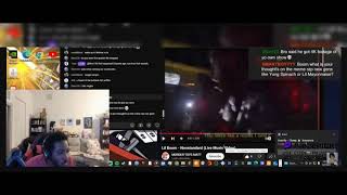 Lil Boom reacting to me on stream