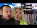 10 Differences Between Schools In The US & Sweden | AMERICAN COUPLE REACTION