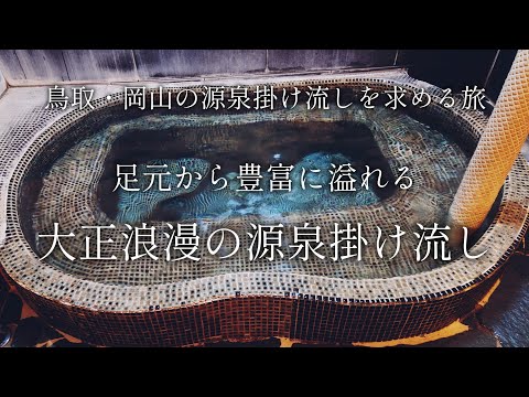 【岡山 奥津温泉】湯量豊富なタイル貼りのレトロ源泉掛け流し「東和楼」【二人旅】鳥取・岡山の源泉掛け流しを求める旅