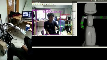 reaching motion using yolo object detection, rgb-d camera, and inverse kinematic