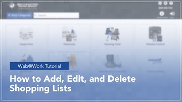 How to Add, Edit, and Delete Shopping Lists