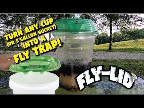 2 PACK - 5 Gallon Bucket Fly-Condo™- Turn any 5 gallon bucket into a Fly  Trap