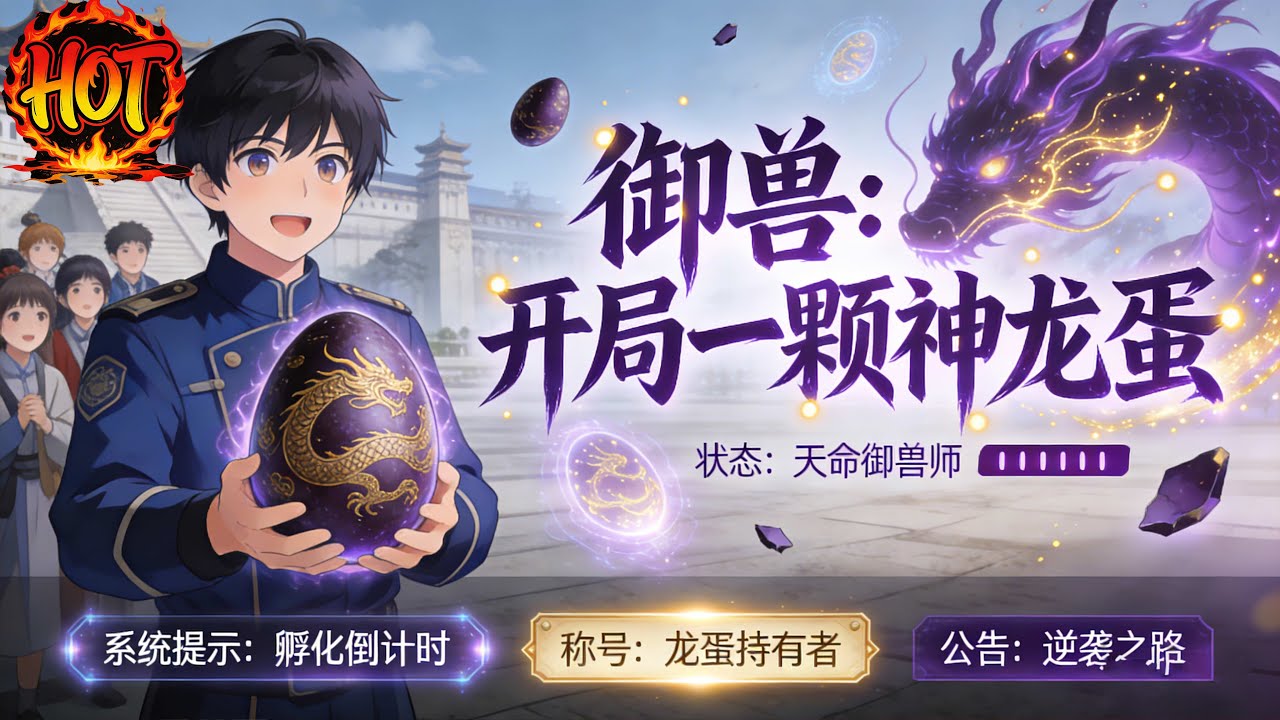 ✨【强推】《御兽：开局一颗神龙蛋 》1--94集陈毅穿越到御兽世界，成为刚被S级天才未婚妻慕容雪退婚的“废物”。开局觉醒“最强召唤系统”#穿越 #末世 #异能 ##动态漫画# 漫野推文