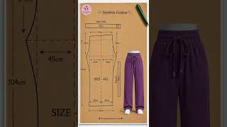 4XL Stylish Wide Leg Pants Sewing Pattern✂️👖Stylish Wide Leg Pants Pattern With Perfect 4XL Fitting✨