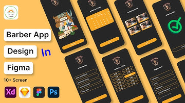How to Design Barber App | UI Design in Figma | Barber App UI/UX Design | Create Barber App in Figma