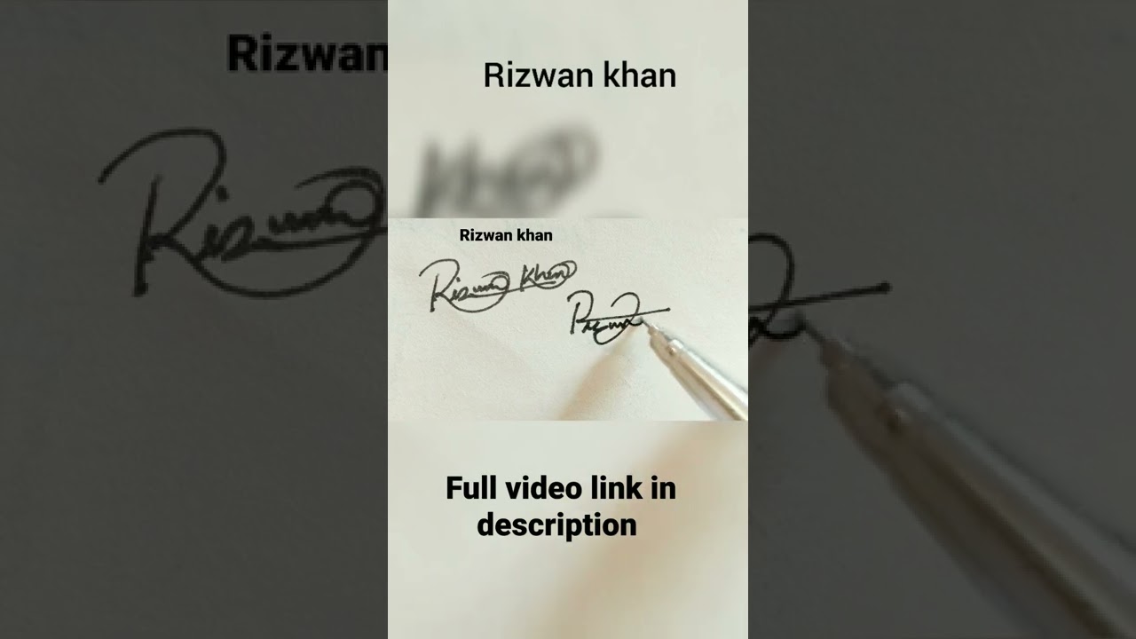 Rizwan khan's awesome😍 signature methods-styles