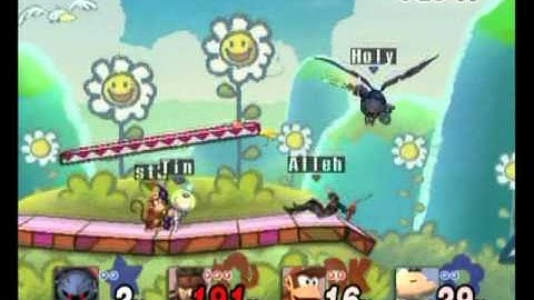 BotIE2 GF2 - Ally (Snake) + Swordgard (Diddy) vs Holy Nightmare (MK) + Tin Man (Olimar) 3