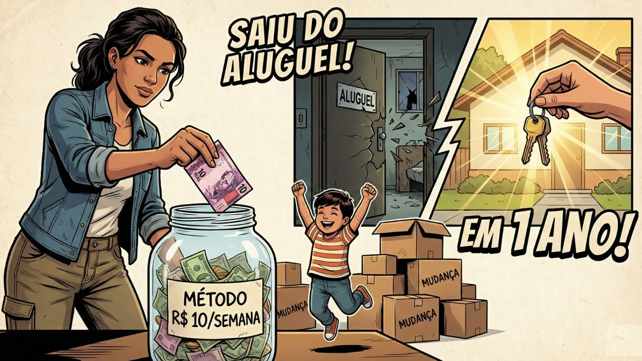 Como uma MÃE SOLTEIRA usou o Método dos R$ 10 Semanais e SAIU DO ALUGUEL em 1 Ano
