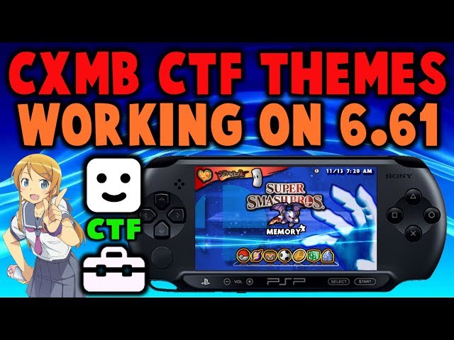 CXMB CTF Themes For PSP Infinity 6.61 - 6.60! - YouTube