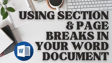 Using section and page breaks to format your document in Word