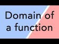 Find the domain of any function!