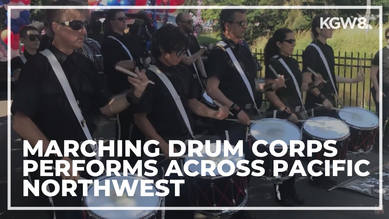 Marching drum corps performs across Pacific Northwest for over 20 years