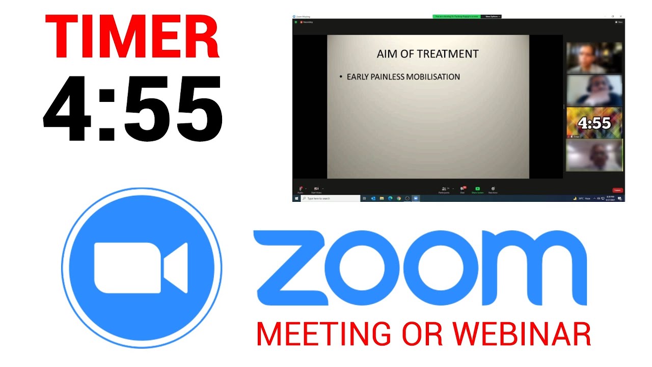 presentation timer for zoom