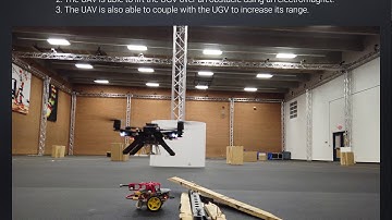 Autonomous coordination and docking between a ground and an aerial robot