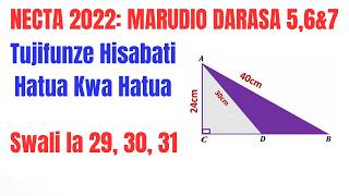 Necta 2022 Marudio Darasa La 5, 6 7 Maswali 2931 Ya Hisabati