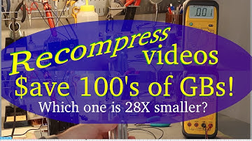 Compress your video clips to save tons of file space - And they look the same!! FFMPEG transcoder