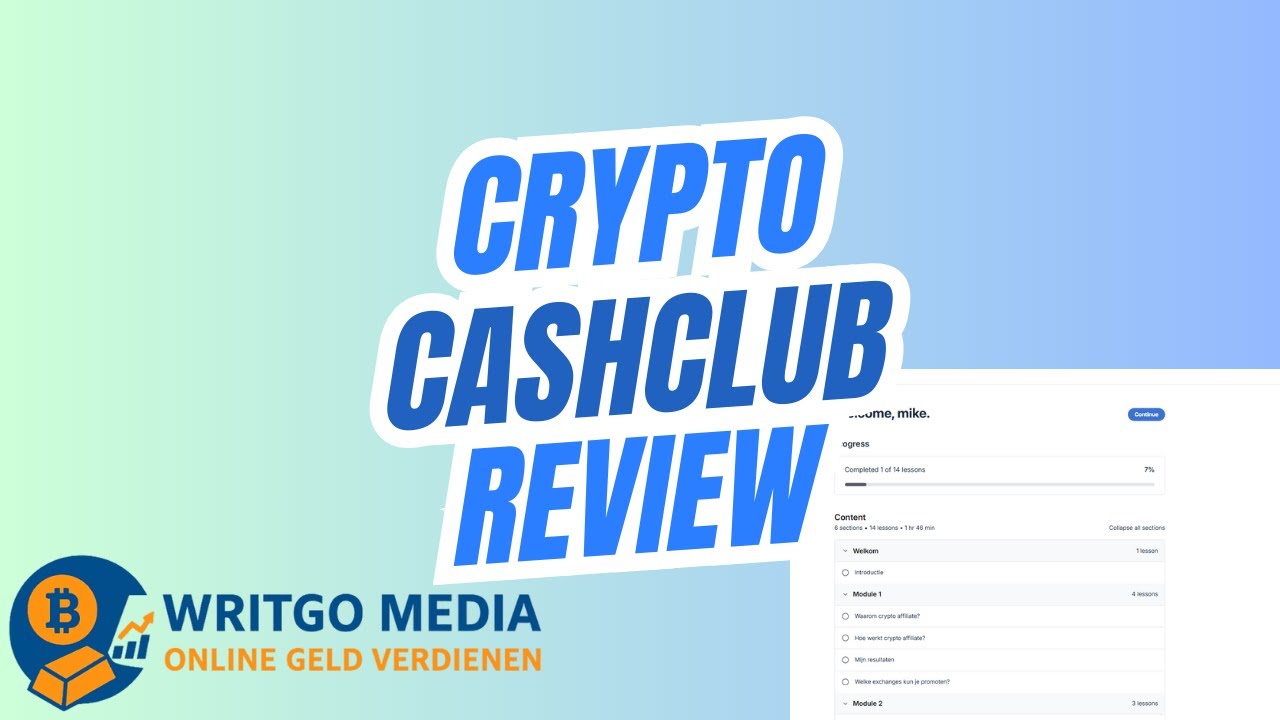 CryptoCash Club Review 2025 🚀 Verdien jij al gratis crypto met affiliate  marketing?