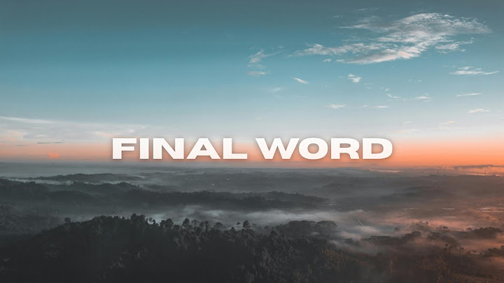 Final Word - Simply Worship & Ryleigh Noel