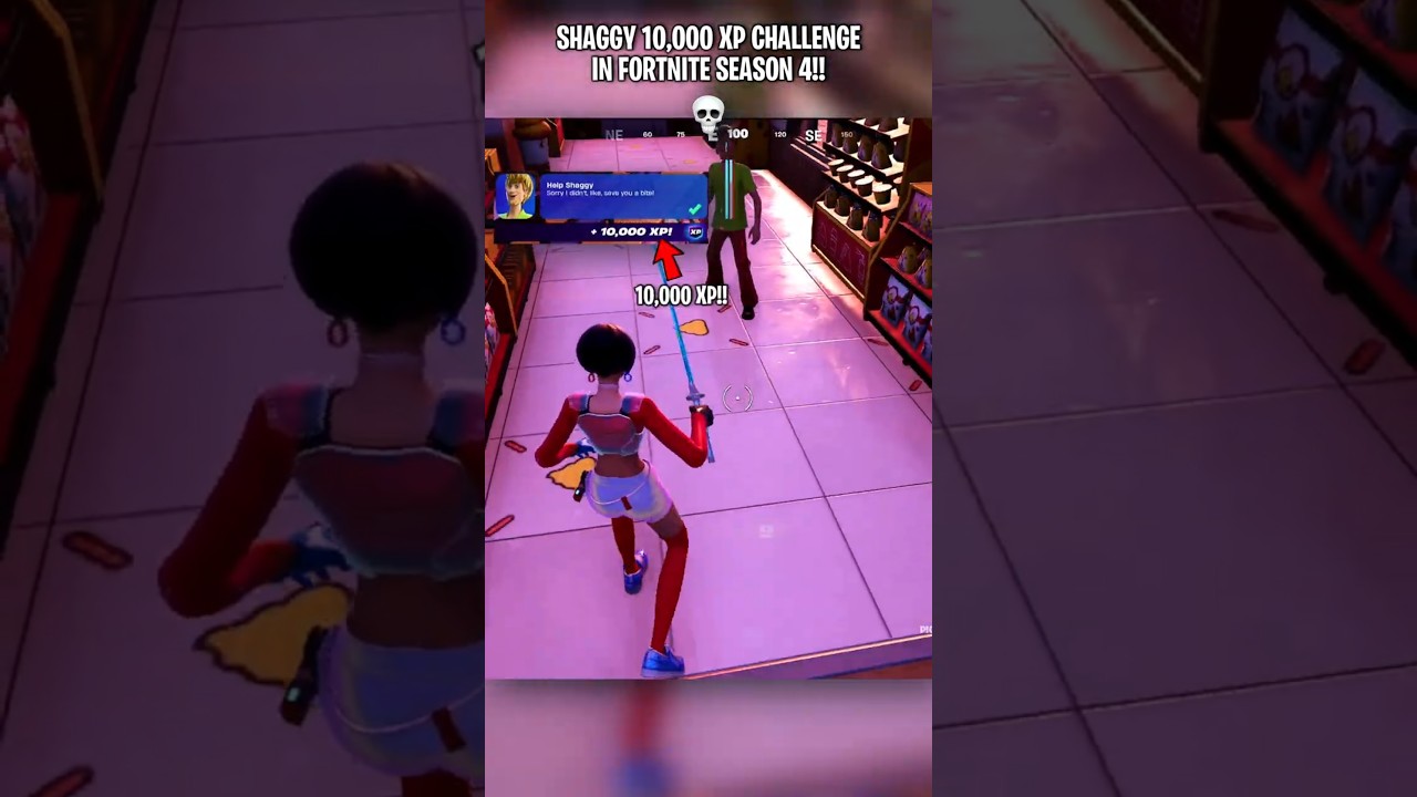 Secret 10k XP Challenge in Fortnite Season 4 💀 