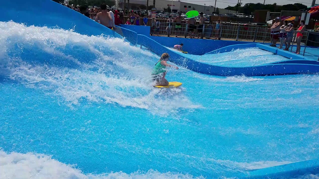 Flow Rider Curil FlowRider Retro Curl at Six Flags Hurricane Harbor Waterpark DFW Texas ...