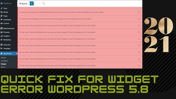 HOW TO FIX BLOCK WAS AFFECTED BY ERRORS AND MAY NOT FUNCTION PROPERLY - WORDPRESS 6.3 WIDGET ERRORS