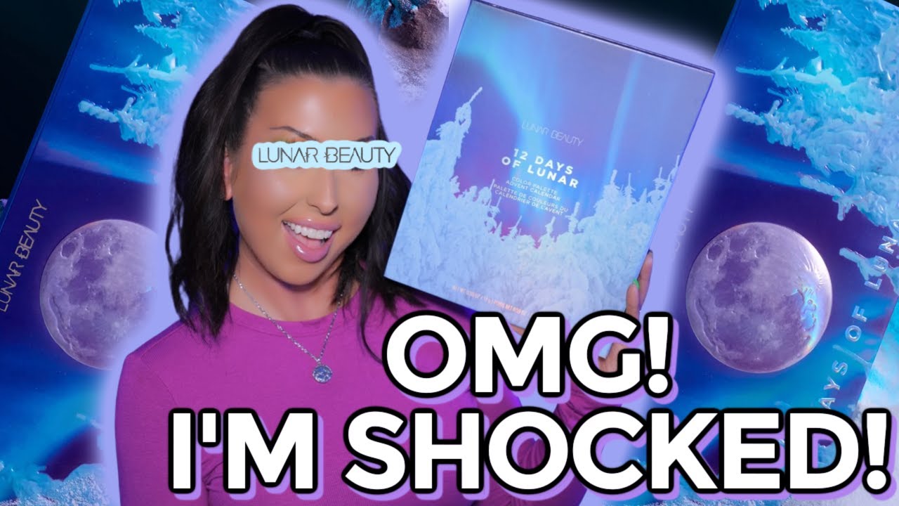 Lunar Beauty HOLIDAY ADVENT CALENDAR & Lip Oils | UNBOXING, Swatches, & Tutorial 2022