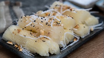 Cách làm món SẮN HẤP CỐT DỪA lá nếp dẻo thơm | Cook béo