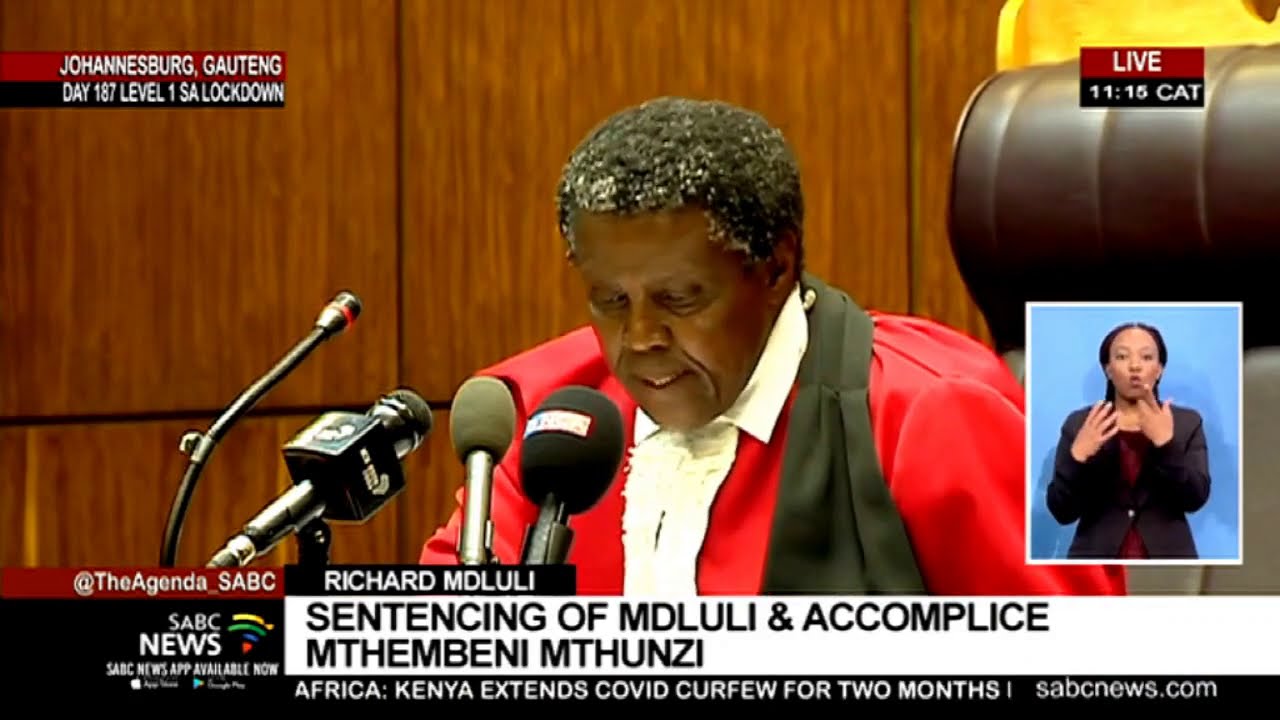 Former crime intelligence boss Richard Mdluli and Mthembeni Mthunzi sentenced to 5 years in prison