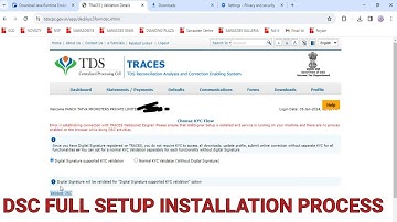error in establishing connection with Traces WebSocket Esigner. browser while doing DSC activities