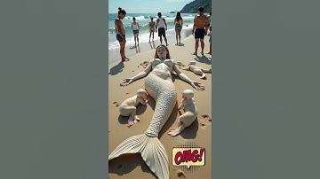 A Baby Mermaid’s Heartwarming Reunion 🧜‍♀️| A Tale of Love and Rescue #mermaid #sea #shorts #cartoon