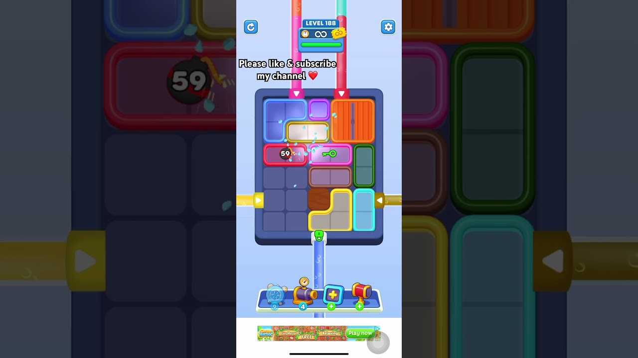 Water Out Puzzle Level 188 walkthrough 