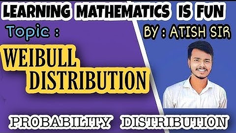 Weibull distribution: Mean & Variance