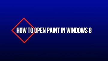 How to open Paint in Windows 8